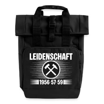 Erzgebirge Leidenschaft - Rolltop Rucksack mit zwei Griffen - Schwarz - Vorne