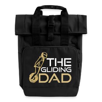 The Gliding Dad – Un monocycle électrique au design cool - Sac à dos Roll Top à deux anses - noir - Devant