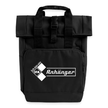 Ich bin ein IFA Anhänger - Rolltop Rucksack mit zwei Griffen - Schwarz - Vorne