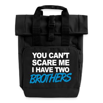 Brothers - Roll Top Backpack with Two Handles - black - Front