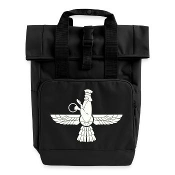 zarathustra - Rolltop Rucksack mit zwei Griffen - Schwarz - Vorne