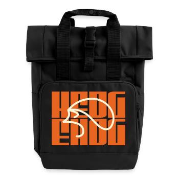 Produits dérivés avec le logo de votre hérisson préféré - Sac à dos Roll Top à deux anses - noir - Devant