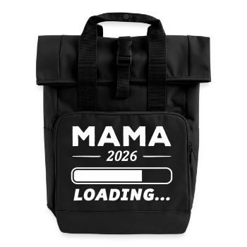 Mama 2026 Chargement... - Sac à dos Roll Top à deux anses - noir - Devant