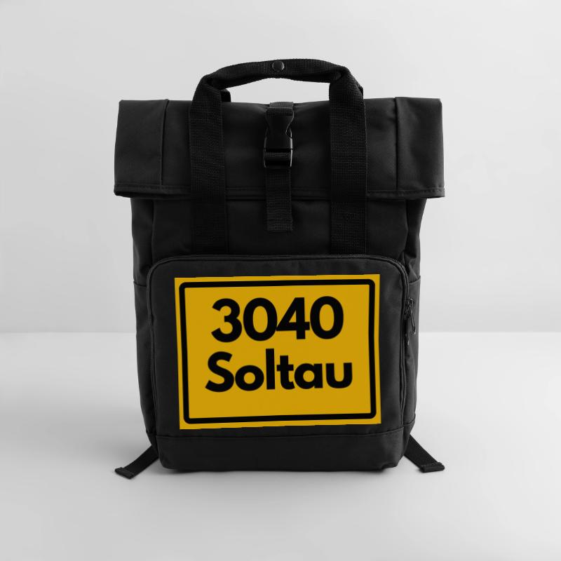 OLD POSTCODE RETRO 3040 SOLTAU – HEIDE Roll Top Backpack with Two Handles