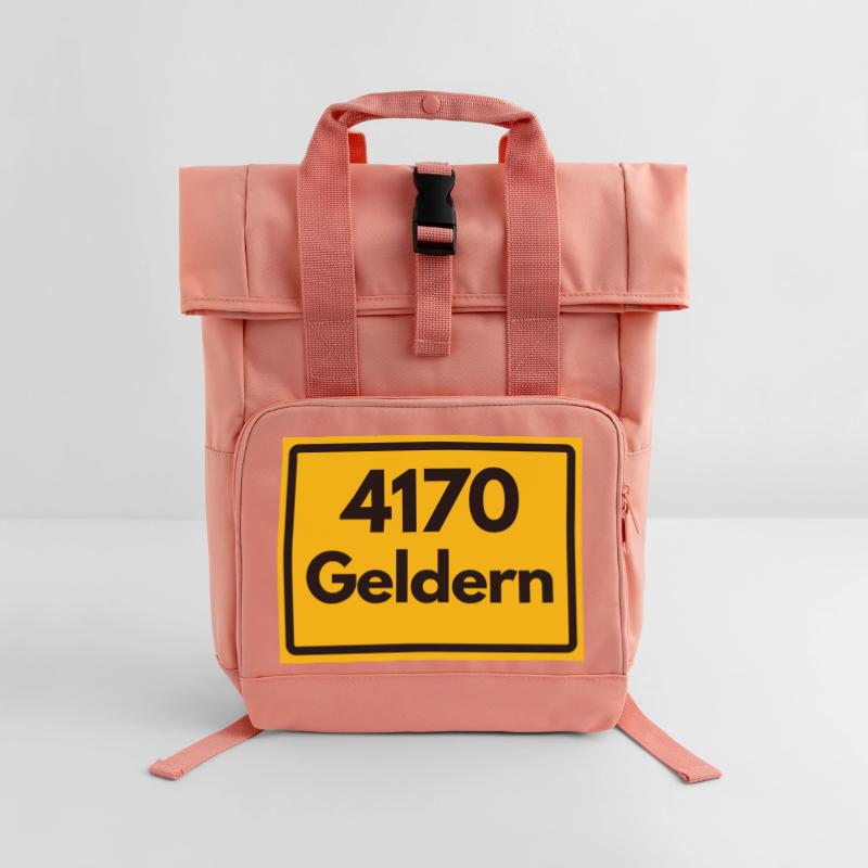 OLD POSTCODE POSTCODE RETRO 4170 GELDERN Roll Top Backpack with Two Handles