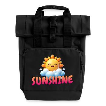Bon rayon de soleil - Sac à dos Roll Top à deux anses - noir - Devant