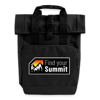 Find Your Summit - Roll Top Backpack with Two Handles - black - Front