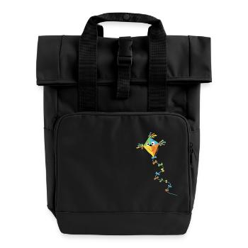 Autumn Dragon - Roll Top Backpack with Two Handles - black - Front