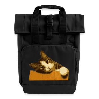 CAT COLLECTION 2017 - Rolltop Rucksack mit zwei Griffen - Schwarz - Vorne