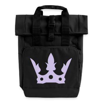 crown de - Rolltop Rucksack mit zwei Griffen - Schwarz - Vorne