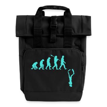 Freediving Evolution - Roll Top Backpack with Two Handles - black - Front