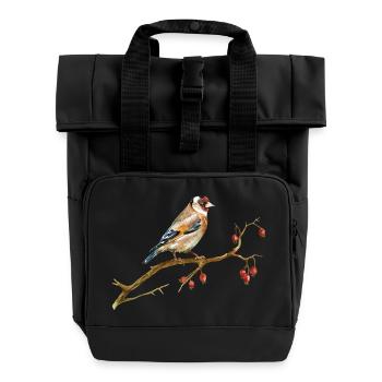 Bird - Rolltop Rucksack mit zwei Griffen - Schwarz - Vorne