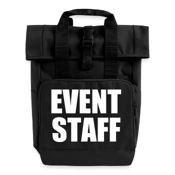Event staff - Rolltop Rucksack mit zwei Griffen - Schwarz - Vorne