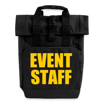 Event staff - Rolltop Rucksack mit zwei Griffen - Schwarz - Vorne