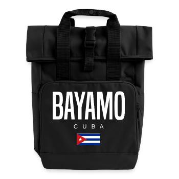 Bayamo Cuba Cubans - Roll Top Backpack with Two Handles - black - Front
