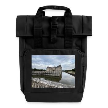 Château de Vaux le Vicomte  - Sac à dos Roll Top à deux anses - noir - Devant