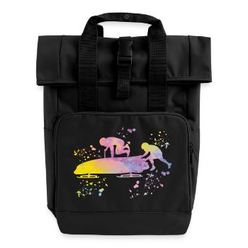 Bob Team Brakeman Bob - Roll Top Backpack with Two Handles - black - Front