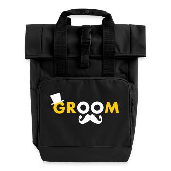Groom - Rolltop Rucksack mit zwei Griffen - Schwarz - Vorne