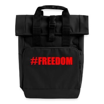 Freedom - Roll Top Backpack with Two Handles - black - Front