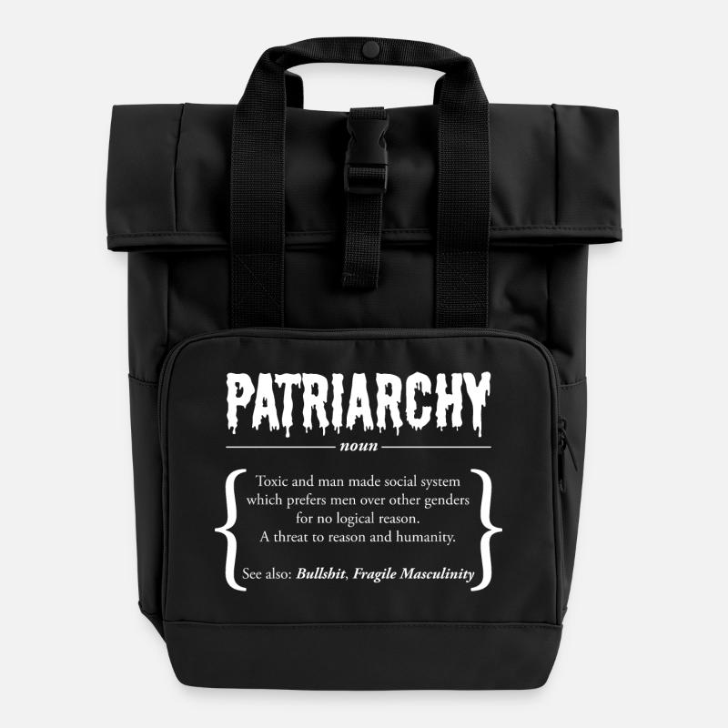 Patriarchat | Definition Duden - Rolltop Rucksack mit zwei Griffen - Schwarz