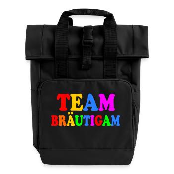 Team bräutigam - Rolltop Rucksack mit zwei Griffen - Schwarz - Vorne
