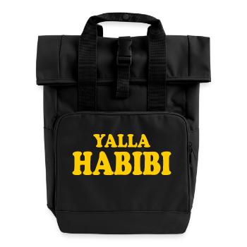 Yalla habibi - Rolltop Rucksack mit zwei Griffen - Schwarz - Vorne