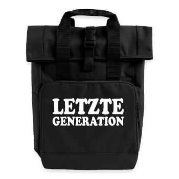 Letzte generation - Rolltop Rucksack mit zwei Griffen - Schwarz - Vorne