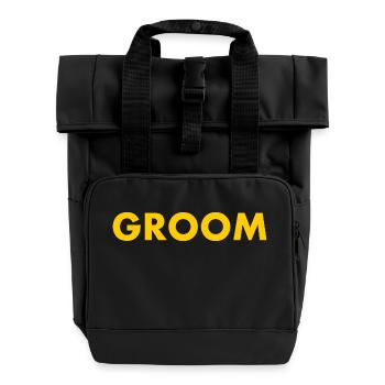 Groom - Rolltop Rucksack mit zwei Griffen - Schwarz - Vorne