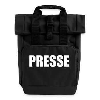 Presse - Sac à dos Roll Top à deux anses - noir - Devant