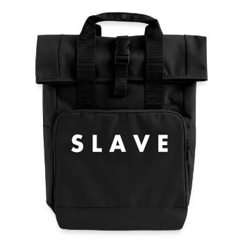Slave - Rolltop Rucksack mit zwei Griffen - Schwarz - Vorne
