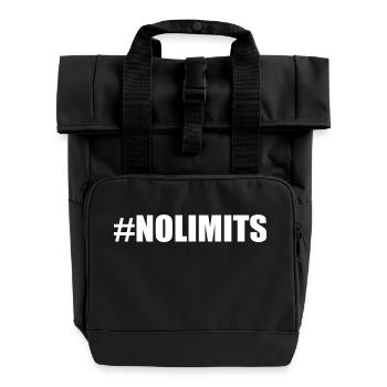 No limits - Roll Top Backpack with Two Handles - black - Front