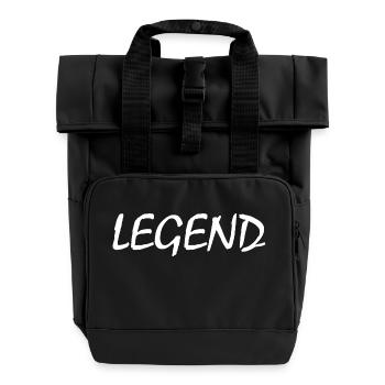 Legend - Roll Top Backpack with Two Handles - black - Front