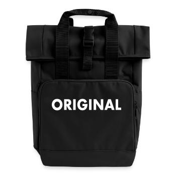 Original - Rolltop Rucksack mit zwei Griffen - Schwarz - Vorne