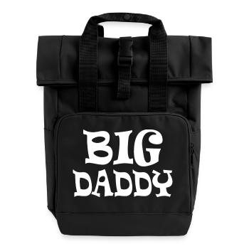 Big daddy - Roll Top Backpack with Two Handles - black - Front