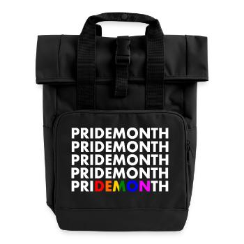 pride month demon - Rolltop Rucksack mit zwei Griffen - Schwarz - Vorne