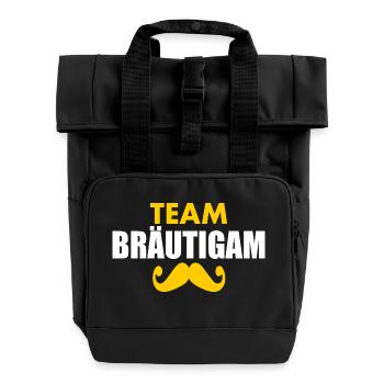 Team bräutigam - Rolltop Rucksack mit zwei Griffen - Schwarz - Vorne