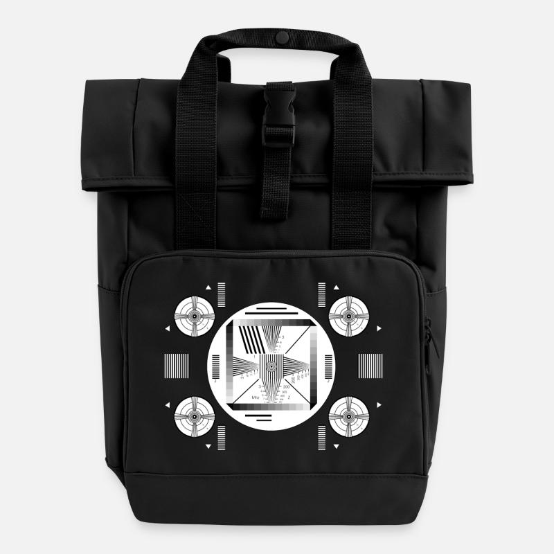 testbild - Rolltop Rucksack mit zwei Griffen - Schwarz