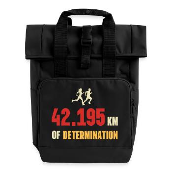 Marathon - 42 195 km de détermination - Sac à dos Roll Top à deux anses - noir - Devant