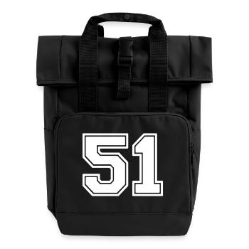 51 - Sac à dos Roll Top à deux anses - noir - Devant