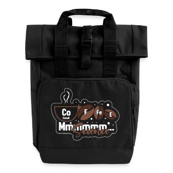 Periodic table - Roll Top Backpack with Two Handles - black - Front