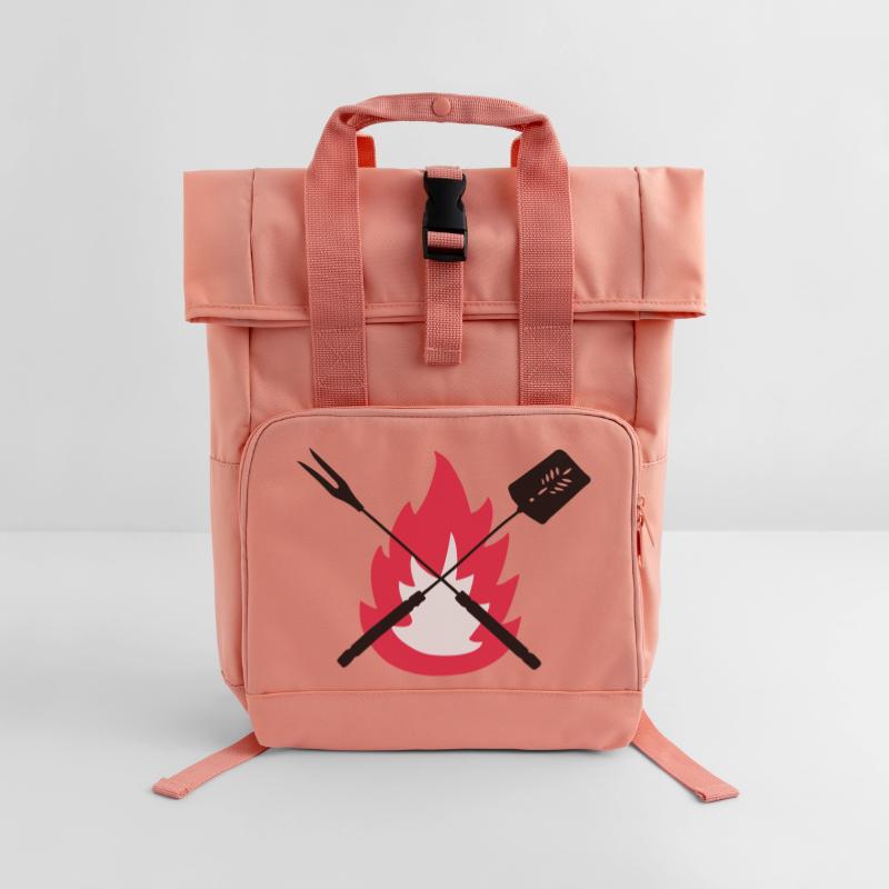 barbecue cook tools fire on BBQ best gift idea Sac à dos Roll Top à deux anses