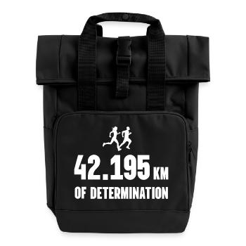 Marathon - 42 195 km de détermination - Sac à dos Roll Top à deux anses - noir - Devant