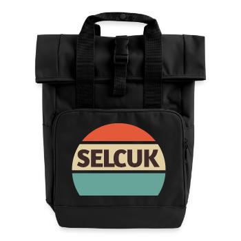 Selcuk Adventure vacation Turkish - Rolltop Rucksack mit zwei Griffen - Schwarz - Vorne