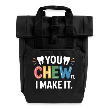 Céramique dentaire Technicien Art - Sac à dos Roll Top à deux anses - noir - Devant