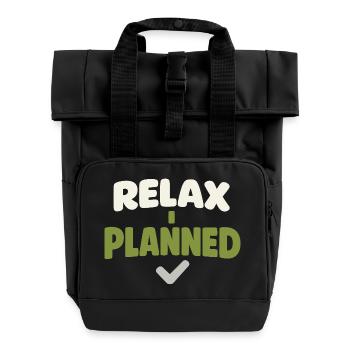 Family Provision Emergency Planner Prepper - Roll Top Backpack with Two Handles - black - Front