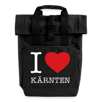 I LOVE KÄRNTEN - Rolltop Rucksack mit zwei Griffen - Schwarz - Vorne