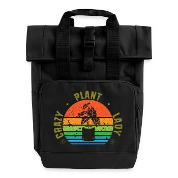 Botaniker - Rolltop Rucksack mit zwei Griffen - Schwarz - Vorne
