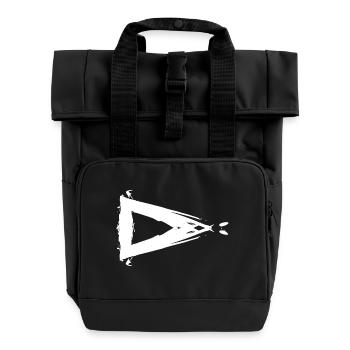 Dreieck Design Bürste Form Mathe Weiß - Rolltop Rucksack mit zwei Griffen - Schwarz - Vorne