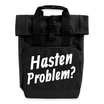 Hasten Problem - Rolltop Rucksack mit zwei Griffen - Schwarz - Vorne