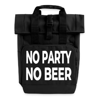 Party - Roll Top Backpack with Two Handles - black - Front